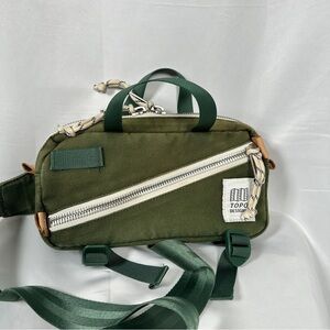 Topo Designs Green Mini Quick Pack Belt Bag